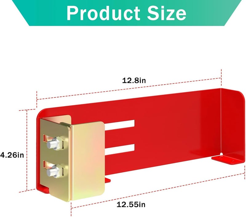 Fengone Mower Wheel Boot Lock for Small Mower Boot Secure on Open Enclosed Trailers or Garage fit Small Mowers Diameters from 8” to 14.5” - Image 2